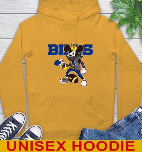 Buffalo Bills NFL Football Mickey Peace Sign Sports Hoodie 3