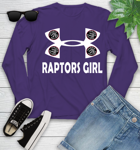 NBA Toronto Raptors Girl Under Armour Basketball Sports Youth Long Sleeve 4