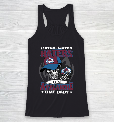 Listen Haters It is BLACKHAWKS Time Baby NHL Racerback Tank