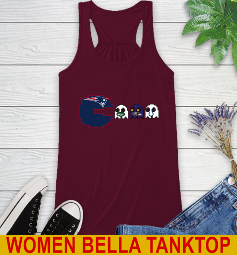 New England Patriots NFL Football Pac Man Champion Racerback Tank 4 New England Patriots NFL Football Pac Man Champion Racerback Tank - Image 4