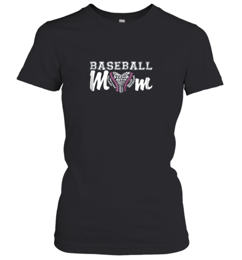 Womens Baseball Mom Facts Baseball Mom Women's T-Shirt