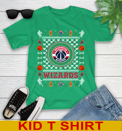 Washington Wizards Merry Christmas NBA Basketball Loyal Fan Youth T-Shirt 7