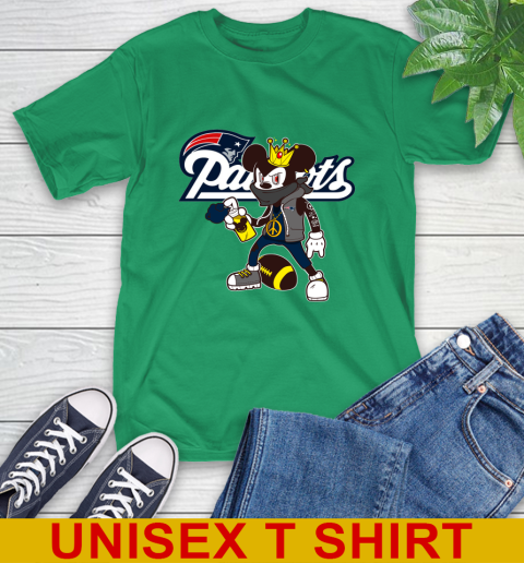 New England Patriots NFL Football Mickey Peace Sign Sports T-Shirt 7