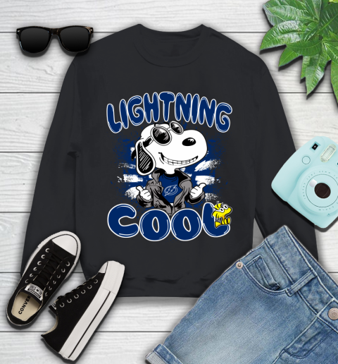 NHL Hockey Tampa Bay Lightning Cool Snoopy Shirt Youth Sweatshirt