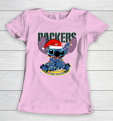 Green Bay Packers NFL Football noel stitch Christmas Women's T-Shirt 6