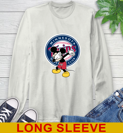 Minnesota Twins MLB Baseball Dabbing Mickey Disney Sports Long Sleeve T-Shirt 12