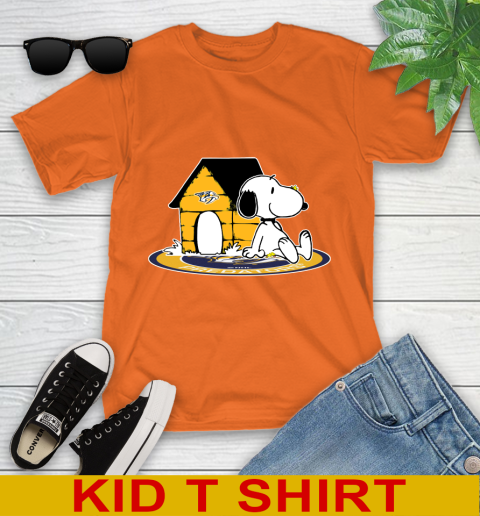 NHL Hockey Nashville Predators Snoopy The Peanuts Movie Shirt Youth T-Shirt 7