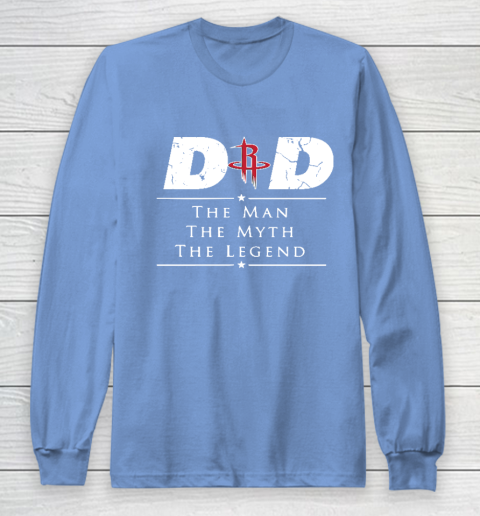 Houston Rockets NBA Basketball Dad The Man The Myth The Legend Long Sleeve T-Shirt 8