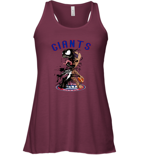 NFL New York Giants Football Venom Groot Guardians Of The Galaxy BLS4pWUKW0k flowy tank 32 95 151514 front maroon