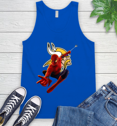 NFL Spider Man Avengers Endgame Football Minnesota Vikings Tank Top 5