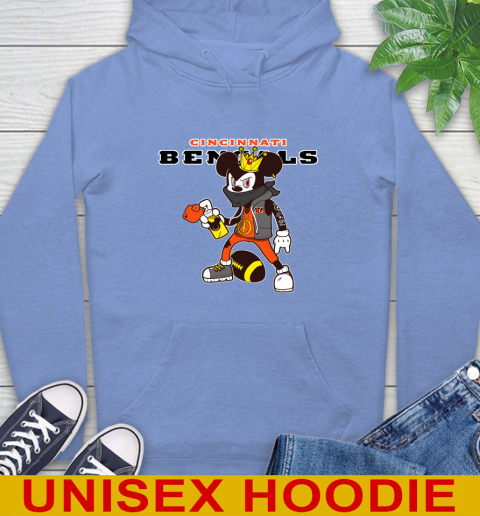 Cincinnati Bengals NFL Football Mickey Peace Sign Sports Hoodie 11
