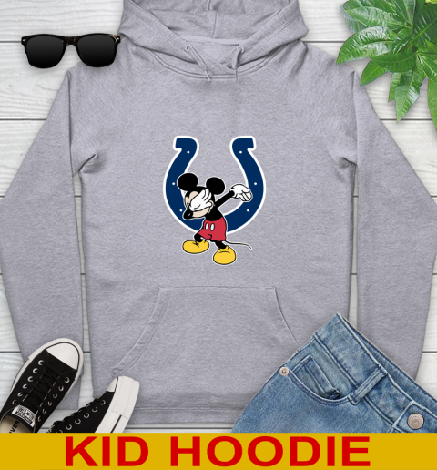 Indianapolis Colts NFL Football Dabbing Mickey Disney Sports Youth Hoodie 6