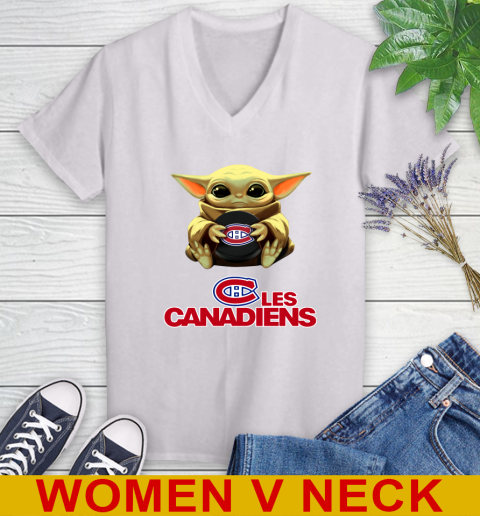 NHL Hockey Montreal Canadiens Star Wars Baby Yoda Shirt 77