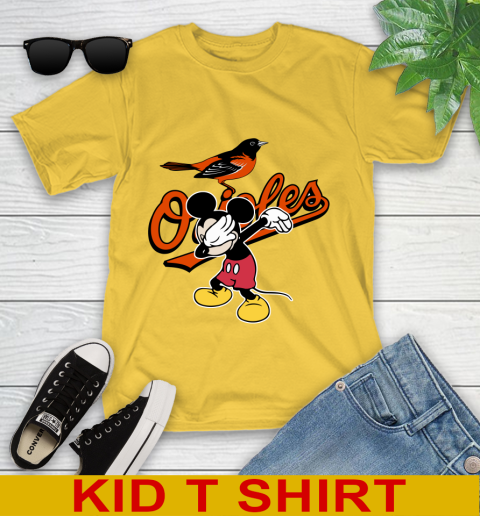 Baltimore Orioles MLB Baseball Dabbing Mickey Disney Sports Youth T-Shirt 9 Baltimore Orioles MLB Baseball Dabbing Mickey Disney Sports Youth T-Shirt - Image 9