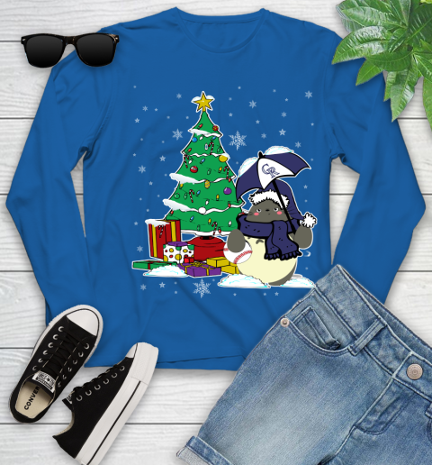 Colorado Rockies MLB Baseball Cute Tonari No Totoro Christmas Sports Youth Long Sleeve 10