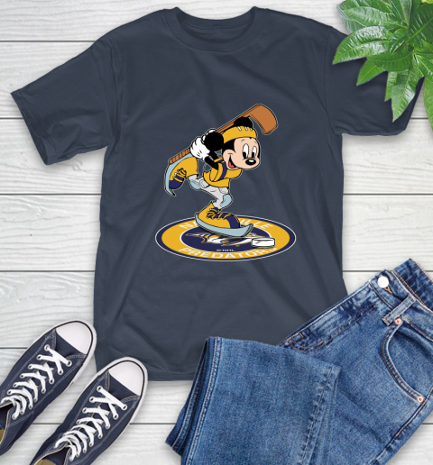 NHL Hockey Nashville Predators Cheerful Mickey Disney Shirt T-Shirt 4