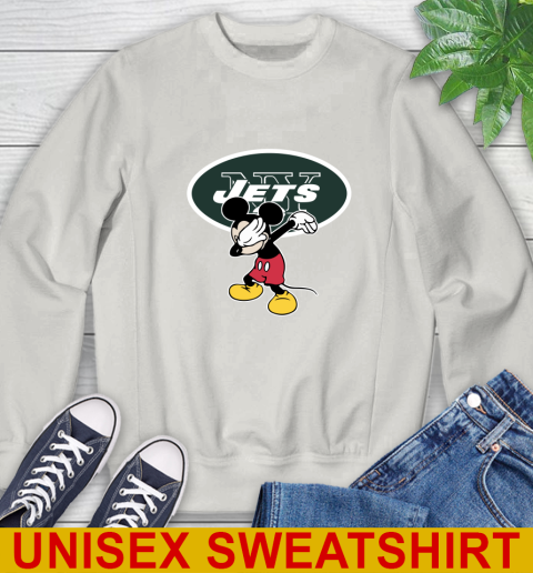 New York Jets NFL Football Dabbing Mickey Disney Sports Sweatshirt 12