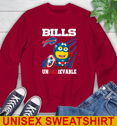 NFL Football Buffalo Bills Captain America Marvel Avengers Minion Shirt Sweatshirt 9