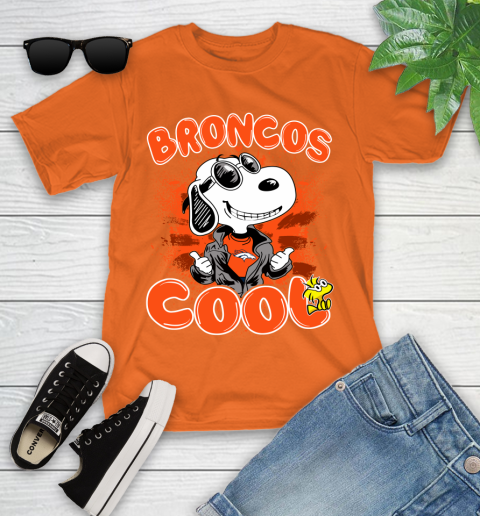 NFL Football Denver Broncos Cool Snoopy Shirt Youth T-Shirt 8