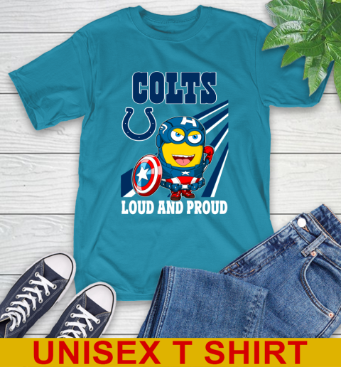 NFL Football Indianapolis Colts Captain America Marvel Avengers Minion Shirt T-Shirt 9