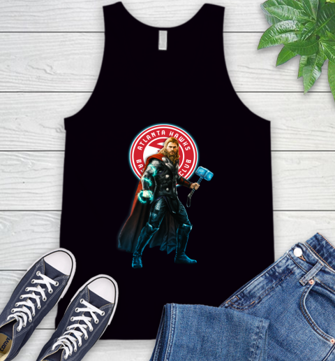 NBA Thor Avengers Endgame Basketball Atlanta Hawks Tank Top 2