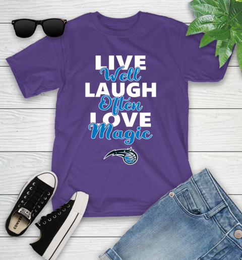 NBA Basketball Orlando Magic Live Well Laugh Often Love Shirt Youth T-Shirt 3