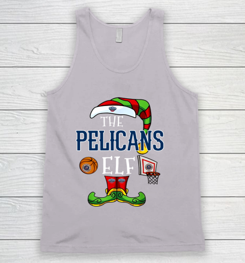 New Orleans Pelicans Christmas ELF Funny NBA Tank Top 3
