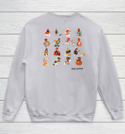 Rappers With Puppies Front and Back Youth Sweatshirt 6