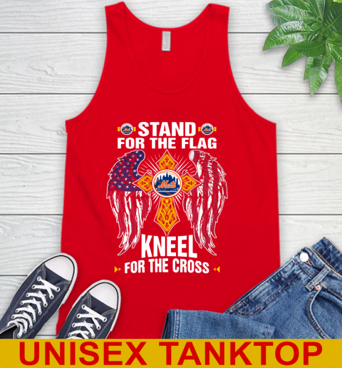 MLB Baseball New York Mets Stand For Flag Kneel For The Cross Shirt Tank Top 5