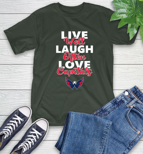 NHL Hockey Washington Capitals Live Well Laugh Often Love Shirt T-Shirt 6