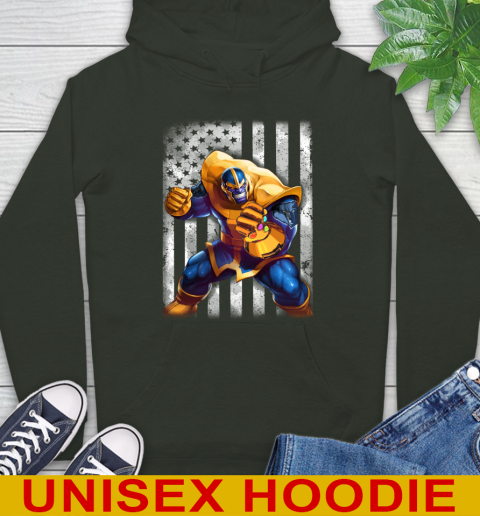 NBA Basketball Memphis Grizzlies Thanos Marvel American Flag Shirt Hoodie 12