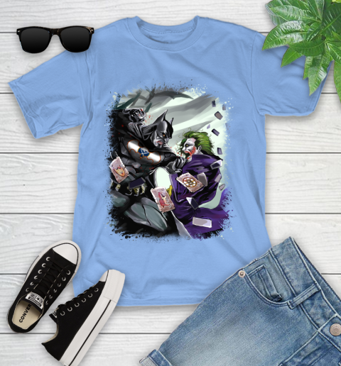 Buffalo Sabres NHL Hockey Batman Fighting Joker DC Comics Youth T-Shirt 11
