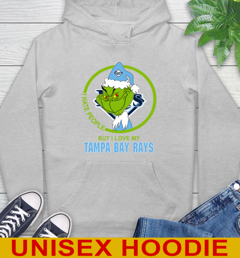 Tampa Bay Rays MLB Christmas Grinch I Hate People But I Love My Favorite Baseball Team Hoodie 6