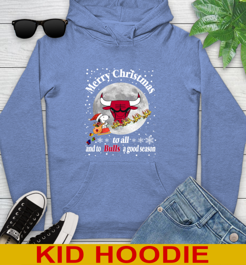 Chicago Bulls Merry Christmas To All And To Bulls A Good Season NBA Basketball Sports Youth Hoodie 12