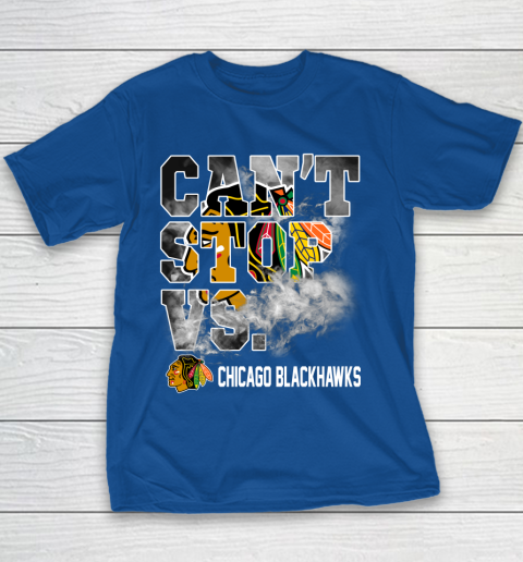 NHL Chicago Blackhawks Hockey Can't Stop Vs Youth T-Shirt 6