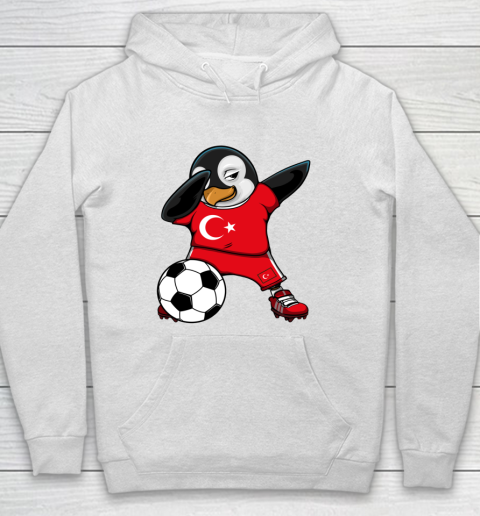 Dabbing Penguin Turkey Soccer Fans Jersey Football Lovers Hoodie
