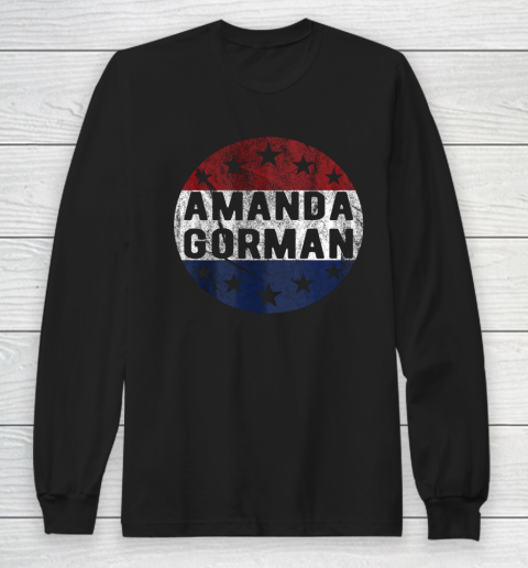 Amanda Gorman Shirt For President 2040 Gift For Inauguration Poet Long Sleeve T-Shirt