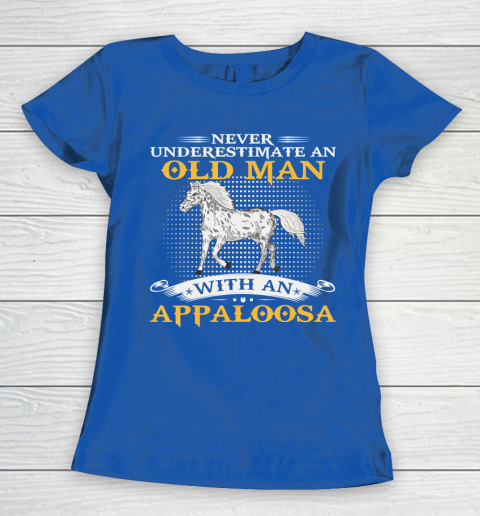 Father gift shirt Mens Never Underestimate An Old Man With An Appaloosa Horse Funny T Shirt Women's T-Shirt 8