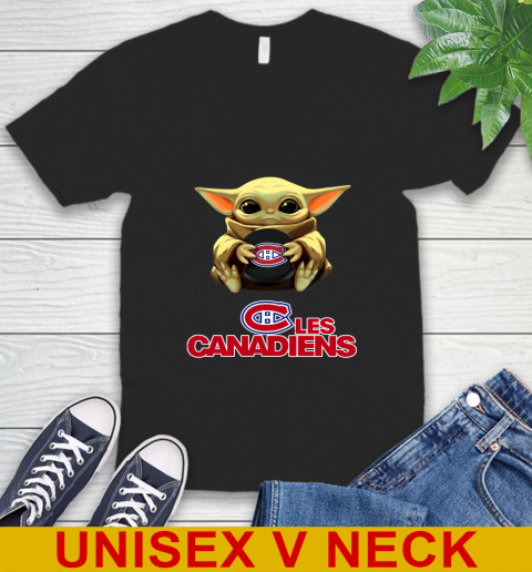 NHL Hockey Montreal Canadiens Star Wars Baby Yoda Shirt 50