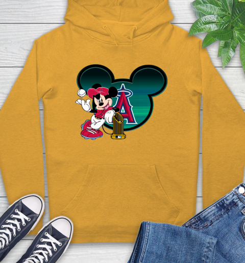 MLB Los Angeles Angels The Commissioner's Trophy Mickey Mouse Disney Hoodie 3