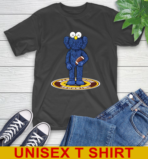NFL Football Washington Redskins Kaws Bff Blue Figure Shirt T-Shirt 2