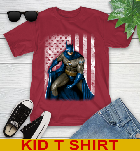 Los Angeles Dodgers MLB Baseball Batman DC American Flag Shirt Youth T Shirt Tee For Sports