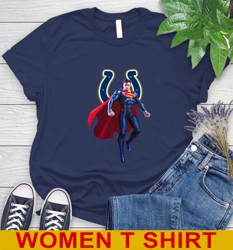NFL Superman DC Sports Football Indianapolis Colts Women's T-Shirt 12