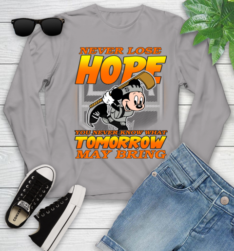 Los Angeles Kings NHL Hockey ootball Mickey Disney Never Lose Hope (1) Youth Long Sleeve 5