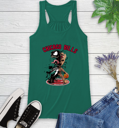 NBA Chicago Bulls Basketball Venom Groot Guardians Of The Galaxy Racerback Tank 7