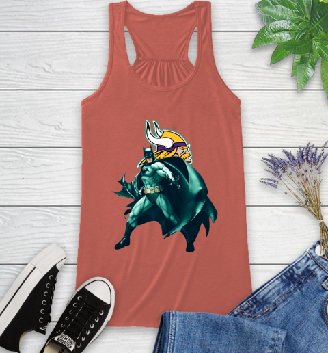 NFL Batman Football Sports Minnesota Vikings Racerback Tank 4