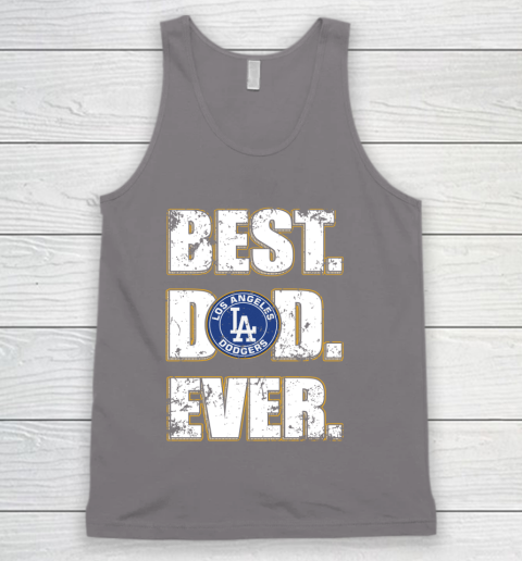 MLB Los Angeles Dodgers Baseball Best Dad Ever Family Shirt Tank Top 6