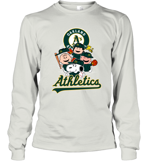 Official The Peanuts Characters Oakland Athletics Baseball Shirt