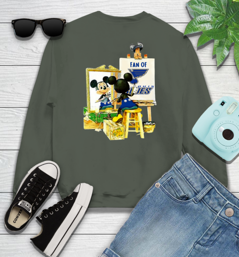 NHL Hockey St.Louis Blues Mickey Drawing Shirt 112
