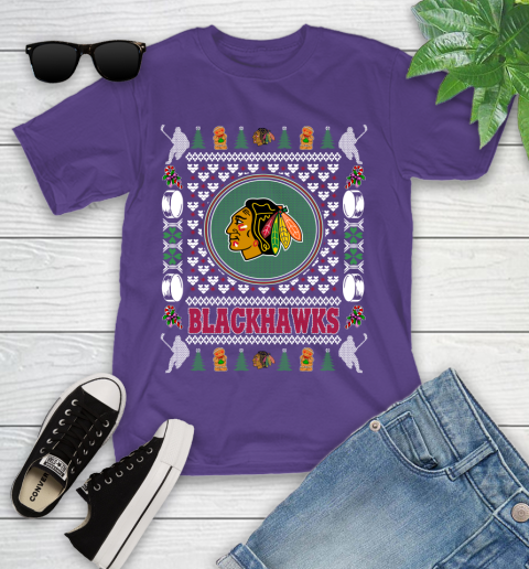 Chicago Blackhawks Merry Christmas NHL Hockey Loyal Fan Ugly Shirt 102